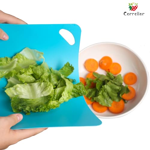 Plastic Flexible Cutting Mats for Kitchen, 6pcs Multi-size Color Coded Chopping Board Set,2 different Sizes Cutting Board Sheet for Kitchen Cooking, Dishwasher Safe(13x10.6"& 14.6x11.6") - size: 13"x10.6"/14.6"x11.6"