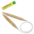 KnitPal 47" (120cm) Wooden Circular Knitting Needles - US Size 19 (15mm) | Thick Oak Wooden Knitting Needles with Cable for Chunky Yarn with eBook - size: US 19 (15mm), 47"(120cm)