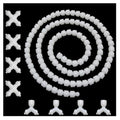 XGNG 1 Set White Pastic Toy Skeleton 9.5mm Doll Ball Socket Joint for Specimen Preparation Stuffed Animals DIY Crafts