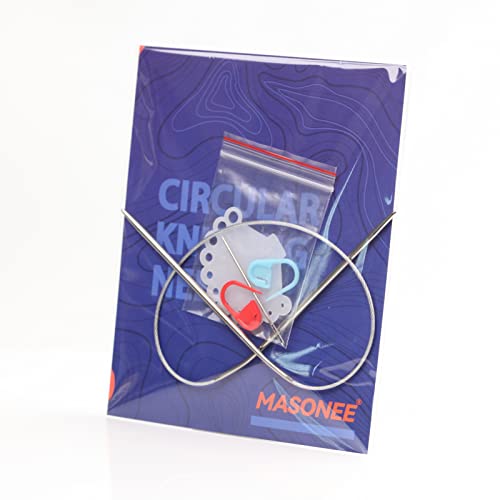 Stainless Steel Circular Knitting Needles Size 2 (2.75mm) 16inch Length | Stainless Steel Circular Knitting Needles 16inch Length Circular Needle for Handmade Projects DIY Knitting Size 2 (2.75mm) - size: US 2(2.75mm) 40mm