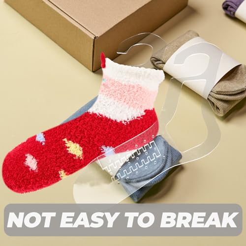 VILLCASE 2 Pack Acrylic Sock Blockers for Knitting 9.84 X 7.87 X 0.11 Inch Sock Blocking Forms for Hand Knit Socks DIY Weave Knitting Tools for Shaping Display