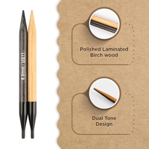 Knitter’s Pride Day & Nite Interchangeable Needle 4""(10cm) - US 11(8mm) - size: 8.00mm