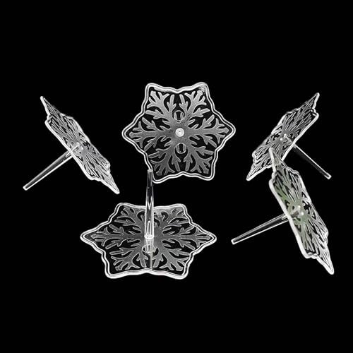 9Pcs Snowflake Positive Crochet Display Holder for Positive Crochet Gifts | Ideal for showcasing positive crochet animals needle felt crafts and mini collectibles easy to arrange your doll collections - color: snowflake