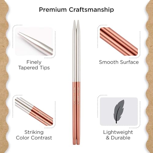 Knitter’s Pride Rosemist Interchangeable Needle 5""(13cm) - US 4(3.5mm) - size: 3.50mm