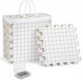 IRSTBL Knitting Blocking Mats Set – 9 Interlocking Foam Mats with Gridlines, 100 T Pins, 20 Locking Stitch Markers and Storage Bag – Crochet Blocking Boards Kit
