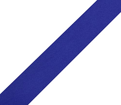 Mandala Crafts 55 Yds 1 Inch Blue Double Fold Bias Tape for Sewing | Machine Washable Binding Tape for Quilting, Hemming, Seams, Fabric Piping, All Fabrics & Denim, Indoor & Outdoor - color: Blue, size: 1 Inch 55 Yards