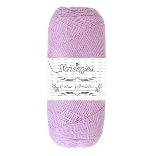 Scheepjes Cotton Whirlette Yarn, 100 g Cake, Color 825 Lavender - color: 825 Lavender