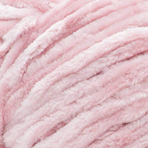 Bernat Velvet Yarn, 10.5 oz, 1 Ball, Quiet Pink - color: Quiet Pink, size: 1 Pack, style: Velvet