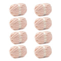 bearberry Jumbo Chenille Yarn, Super Bulky 10 - Extra Plush & Skin-Friendly for Chunky Knit Blankets, Arm Knitting & Crocheting 8-Pack (8oz/25yd Per Skein), Machine Washable, Ultra Soft, Pink - color: Pink