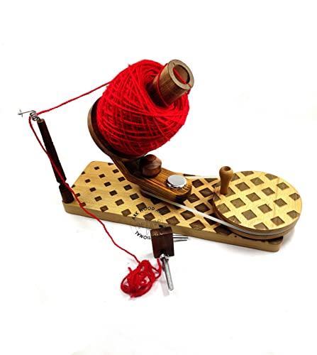 Wooden Yarn | Ball Winder | Yarn Swift | Wooden Hand Operated Winder for Making Yarn Ball from Hank of Yarn Skein Winder for Knitting Gift Travel