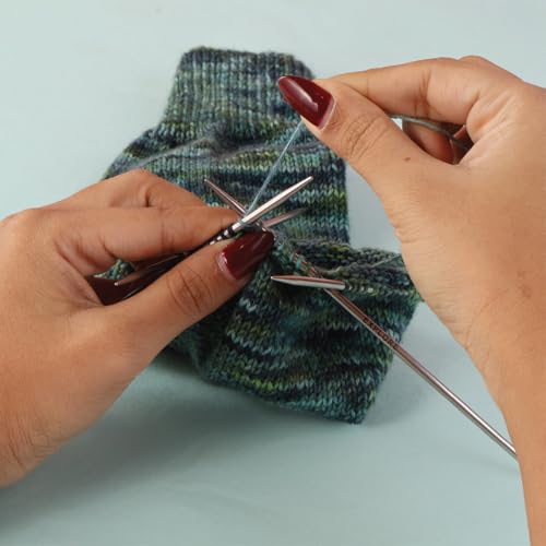KnitPro Stelo Double-Pointed Needles 8" (20cm) | US Size 13 (9mm) - size: US Size 13 (9mm)