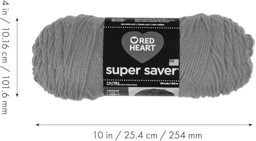 Red Heart Super Saver Yarn for Crocheting & Knitting, Minty, 3-Pack - color: Minty, size: 3-Pack