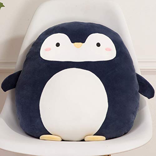 Soft Flat Penguin Plush Hugging Pillow Cute Navy Blue Penguin Stuffed Animal Plushies Toys Kids Anime Cushion for Birthday, Valentine's Day, Christmas...16.5 Inch - color: Navy, size: 16.5 Inch