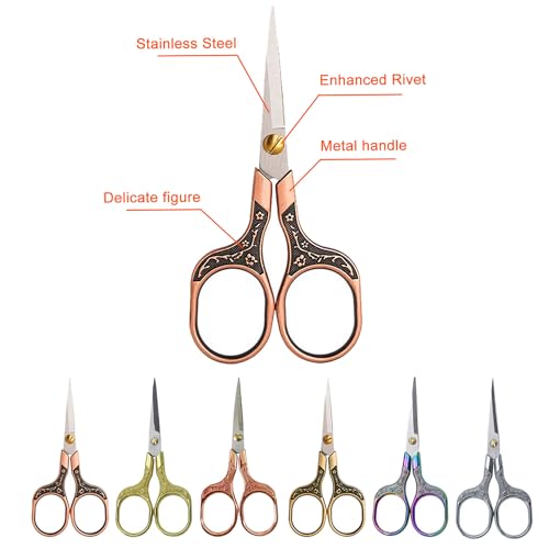 Mini Scissors Stainless Blade Metal Handle 2 Pack Office School Classroom Student Teacher Crafting Fabric Sewing Gift Wrapping All Purpose - color: 2 Pack Silver