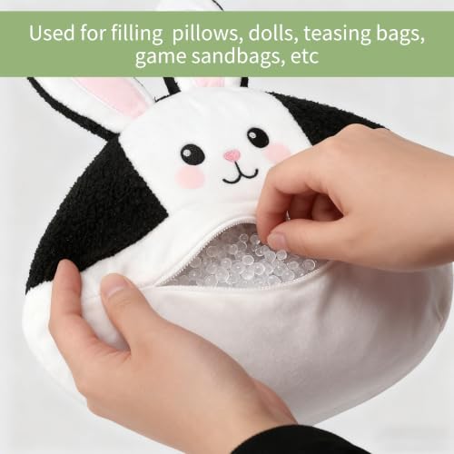 Nexboraque 8 LB Polypropylene Filling Pellets, Durable Plastic Stuffing Beads Weighted Filler Beads for Bean Bags, Dolls, Blankets, Crafts, Pillows, Cushions