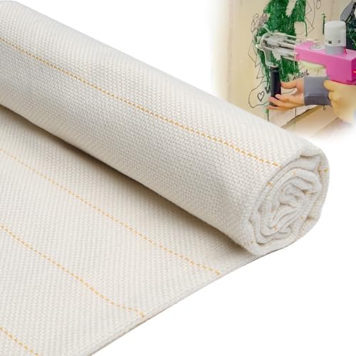 39 x 39 Inches Premium Primary Tufting Cloth with Marked Lines, Monk Cloth for Rug-Punch, DIY Punch Needle Carpet Making Supplies - size: 39 x 39 inch