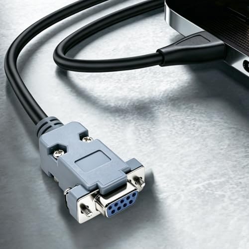 18Pack DB9 Connector Adapter Kit, 9 Pin D-SUB Male/Female Solder Cup Connectors, Tin Plated Housing, Lightweight Gray Plastic Hoods, Individually Bagged