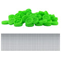 EUDAX 300 PCS 30mmx8mm Plastic Roll 2mm Dia Shaft Toys Wheel and 2mmx100mm STEM Shaft Round Rod Axles for DIY Toy RC Car Truck Boat Helicopter Model Part Building Projects (Green) - color: Green