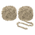 PATIKIL 35yds Faux Fur Yarn, 2 Skeins Fuzzy Yarn Crochet Fluffy Yarn Soft Chunky Polyester Plush Fur Eyelash for Crocheting Knit Blanket Rug Sweater Scarf Hat Bear Craft, Camel