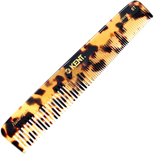 Kent 6T TY Fine Tooth and Wide Tooth Hair Comb, Handmade Styling Comb for Hair Care, Barber Combs, Beard Combs For Men, Styling Grooming for Men, Women and Kids - color: Yellow Tokyo, size: 3 Pack