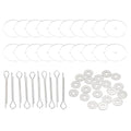 PATIKIL 24mm Doll Joints, 10 Set Removable Cotter Pin Joints Connector and Acrylic Tray for Bear Limbs Making Head Joints DIY Crafts Accessories - size: 24mm