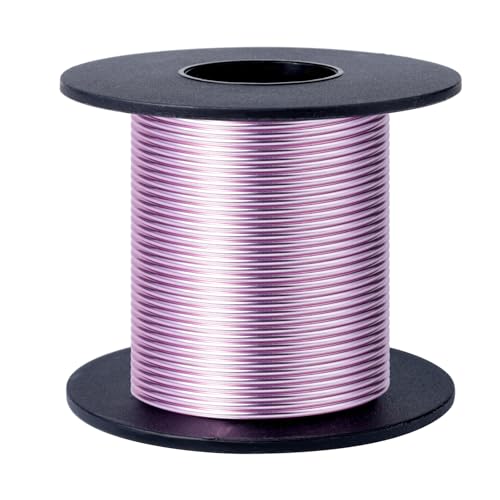 16 Gauge Aluminum Wire for Craft 75FT Pink Bendable Aluminum Wire Bulk | 1.5mm Flexible Aluminum Armature Crafting Wire Roll for Sculpting DIY Jewelry Making - color: Pink, size: 16 Gauge