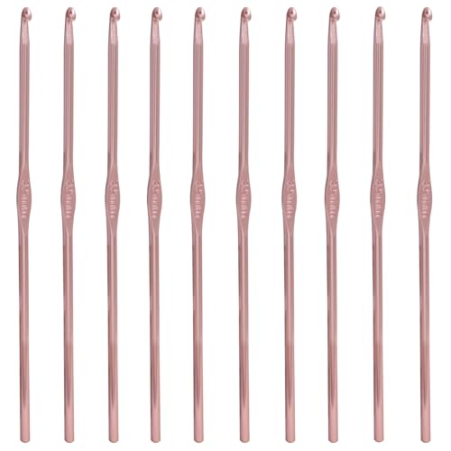 Bivethoi Aluminum Crochet Hook 3.5mm, 20 Pcs | Knitting Needles, Bulk Set, For Craft Yarn, For Beginners - size: 3.5mm