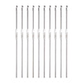 uxcell Stainless Steel Crochet Hook 3mm Knitting Needles for DIY Craft Yarn 10Pcs - size: 3mm