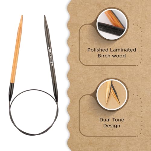 Knitter’s Pride Day & Nite Fixed Circular Needle 32""(80cm) - US 7(4.5mm) - size: 4.50mm