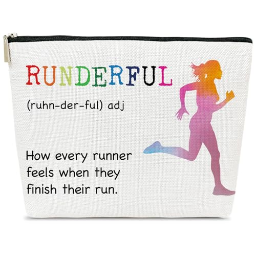 Running Makeup Bag, Gifts for Runners Women | Runderful Definition Print Cosmetic Bag for Purse, Running Gifts for Joggers Track Athletes Marathon Lovers - color: multicolor01