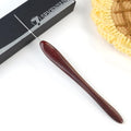 SEVENSUN Mimosa 0.8mm Single Crochet Hook, Available in 0.6mm-6.5mm, Ergonomic Hand Polished Stainless Steel Inline Pointy Wood Handle Crochet Hook for Arthritic Hands, Mother's Day Gifts for Mom - size: 0.8mm(Steel 12)