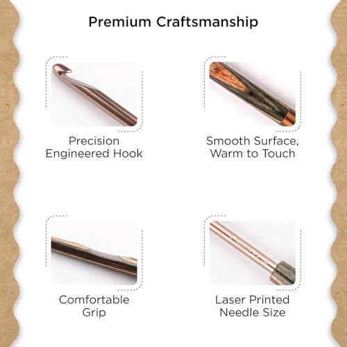 Knitter’s Pride Terra Single-Ended Crochet Hook US E(3.5mm) - size: 3.50mm