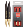 Lantern Moon Ebony Wood Interchangeable Circular Knitting Needles 5" (13cm) | US Size 17 (12mm) - size: US 17 (12mm)