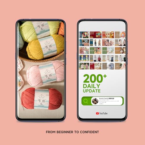 Susan’s Family Soft Cotton Yarn, 5 Ply, 3 x 100g - Mandarin Red | 60% Cotton 40% Acrylic - Soft & Durable- 438 Yards for Knitting & Crocheting - Baby Blankets, Amigurumi, Sweaters & More - color: 10#Mandarin Red