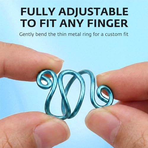 Crochet Tension Ring, Adjustable Crochet Ring for Finger, Works to Loop Yarn, Crochet Accessories, Crochet Supplies, Crochet Hooks, Gift, Resizeable, 1 Count (Sky Blue) - color: Sky Blue
