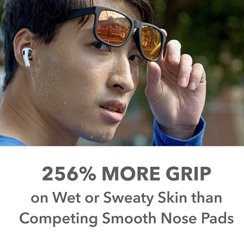 Setex Gecko Grip 1.0mm Anti Slip Nose Pads for Glasses, 5 Pair, Blue | Each Non Slip Nose Pad Has 2,500 Gecko Inspired Micro Fibers, Secures Glasses in Wet, Sweaty and Oily Conditions, Made in USA - color: 5 Blue Pairs