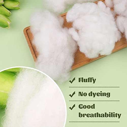 BUTUZE Polyester Fiber, Clouds for Room Ceiling, Cotton Clouds, 200g/7oz | Fiberfill Stuffing for Craft, High Resilience Crochet Stuffing, Stuffing for Stuffed Animals, Cotton Batting, Recyclable - size: 200g