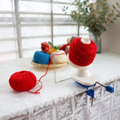 Yarn Winder - Fast & Easy Yarn Ball Winder Tool, No Setup Required Yarn Cake Winder, Portable Manual Yarn Winder for Crocheting & Knitting