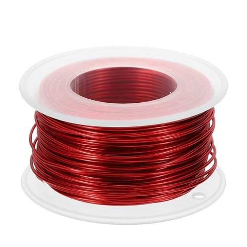 PATIKIL 18 Gauge 1mm Aluminum Craft Wire, 98.4Ft Metal Wire Armature Bendable Wire for Jewelry Making Metal Wrap DIY, Red - color: Red, size: 1 mm x 30 m
