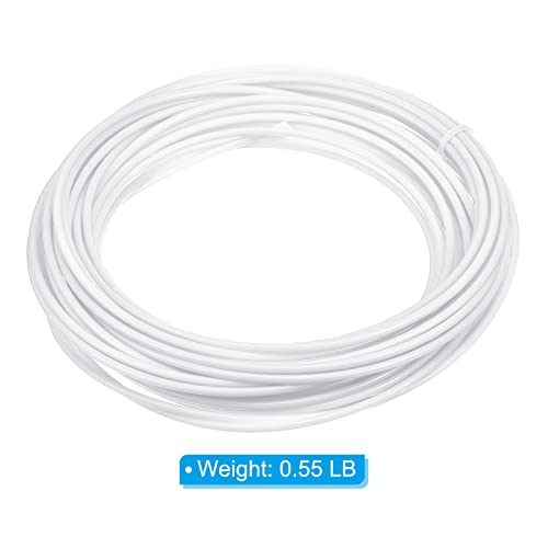 PATIKIL Wicker Repair Kit, 33ft(10m) 2.5mm Round Synthetic Rattan Material Plastic Wicker Woven Set for DIY Craft and Weaving Basket Making, White - color: White
