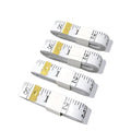 4 Pack Soft Tape Measure Double Scale 120-inch/300cm, Fabric Craft Tape Measure & Medical Body Measurement, Sewing Flexible Vinyl Ruler & Measuring Tape for Body Weight Loss (White) (White) - color: White