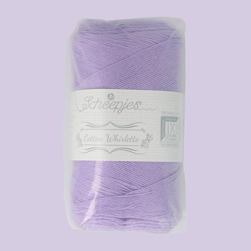 Scheepjes Cotton Whirlette Yarn, 100 g Cake, Color 825 Lavender - color: 825 Lavender