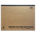 Koala Tools | Drawing Perspective (1 and 2-Point) Large Sketch Pad (1 Point - 9 x 12) - size: 1 Point - 9 x 12