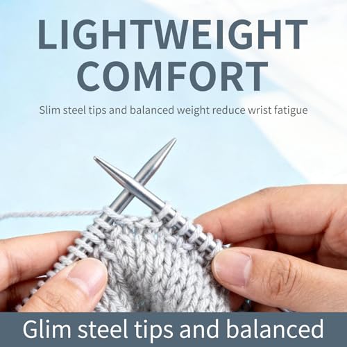 US4/3.5mm9-inchFlexibleCircular DoublePointed Knitting Needles,3-PieceSet | Perfect for knitting socks, stuffed animals, fingerless gloves, coasters, and other small, delicate knitting projects - size: 3.5MM