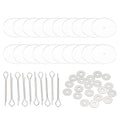 PATIKIL 35mm Doll Joints, 10 Set Removable Cotter Pin Joints Connector and Acrylic Tray for Bear Limbs Making Head Joints DIY Crafts Accessories - size: 35mm