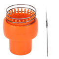 Jeanoko Mini Machine, Wire Crochet Orange Ergonomic Design Auto Release Safe Durable Wire Crochet Knitter for Hat Scarf Socks