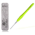 2 mm Crochet Hook, Ergonomic Grip for Arthritic Hands, Extra Long Knitting Needles for Beginners Crocheting Yarn (2 mm) - size: Size 2 mm