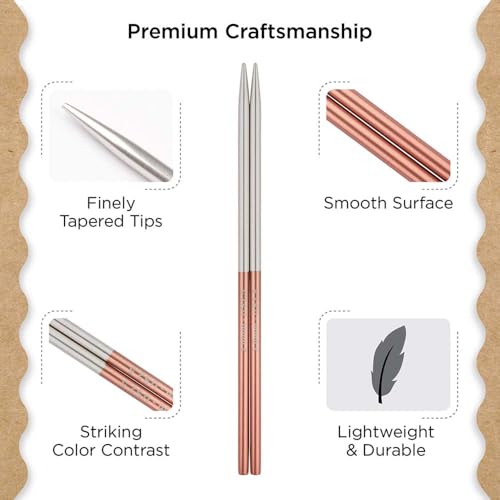 Knitter’s Pride Rosemist Interchangeable Needle 5""(13cm) - US 2.5(3mm) - size: 3.00mm