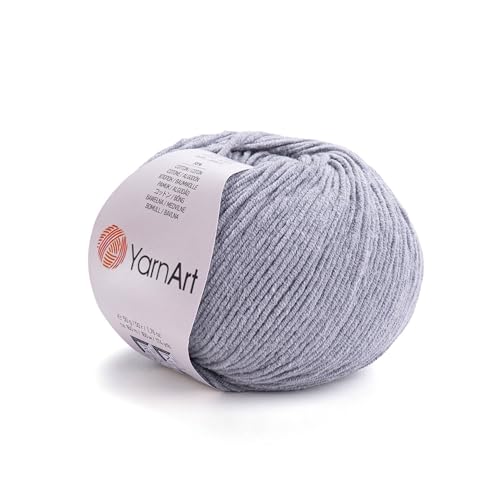 YarnArt Genius Soft Cotton Acrylic Blend Yarn - Amigurumi, Crochet and Knitting –%55 Cotton-45% Acrylic, Craft Yarn for Kids and Adults Garments, Baby Items and Accessories, 174 yds / 50 g - color: 46
