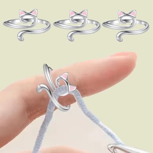 2Pcs Adjustable Open Joint Crochet Ring/Fashion women Finger Rings - color: Silver2